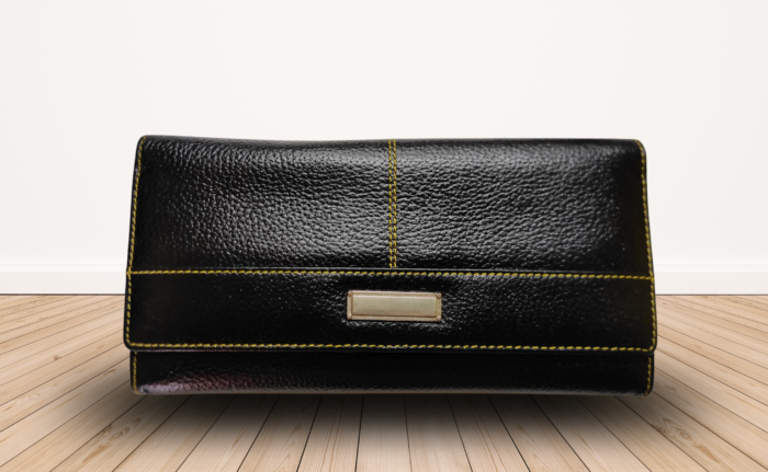 Womens Black Clutch
